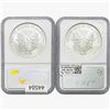 Image 2 : [2] 1995-1996 Silver Eagle NGC MS68