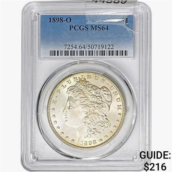 1898-O Morgan Silver Dollar PCGS MS64
