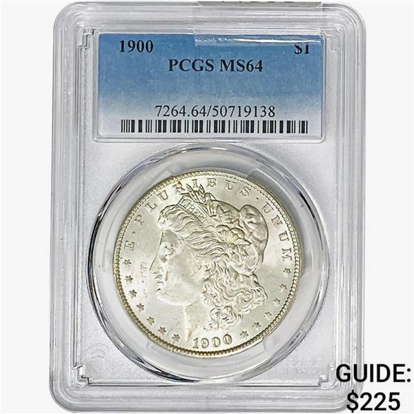 1900 Morgan Silver Dollar PCGS MS64