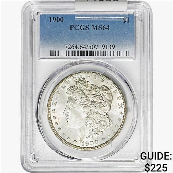 1900 Morgan Silver Dollar PCGS MS64