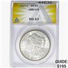 1882-S Morgan Silver Dollar ANACS MS63