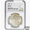 Image 1 : 1887 Morgan Silver Dollar NGC MS63