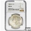 Image 1 : 1884-CC Morgan Silver Dollar NGC MS64