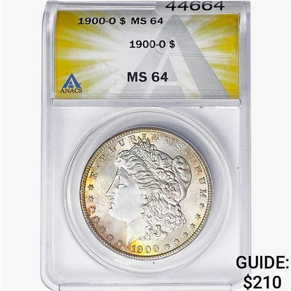 1900-O Morgan Silver Dollar ANACS MS64