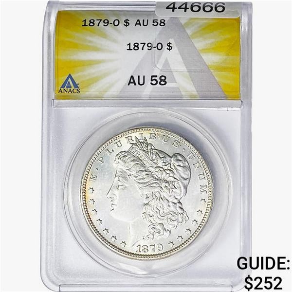 1879-O Morgan Silver Dollar ANACS AU58