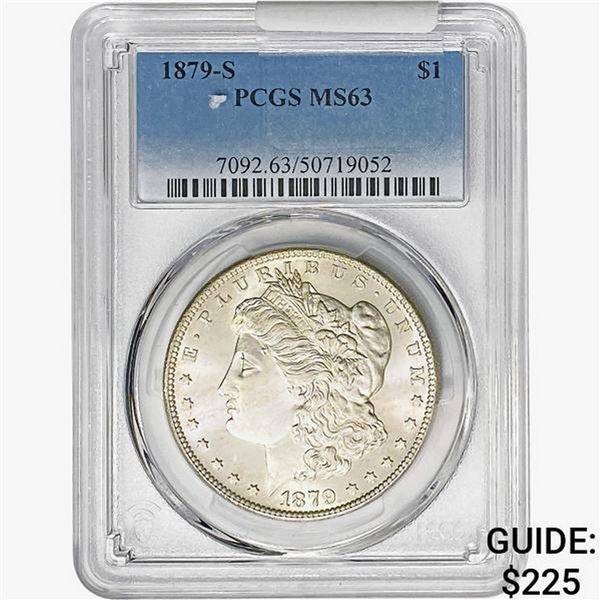 1879-S Morgan Silver Dollar PCGS MS63