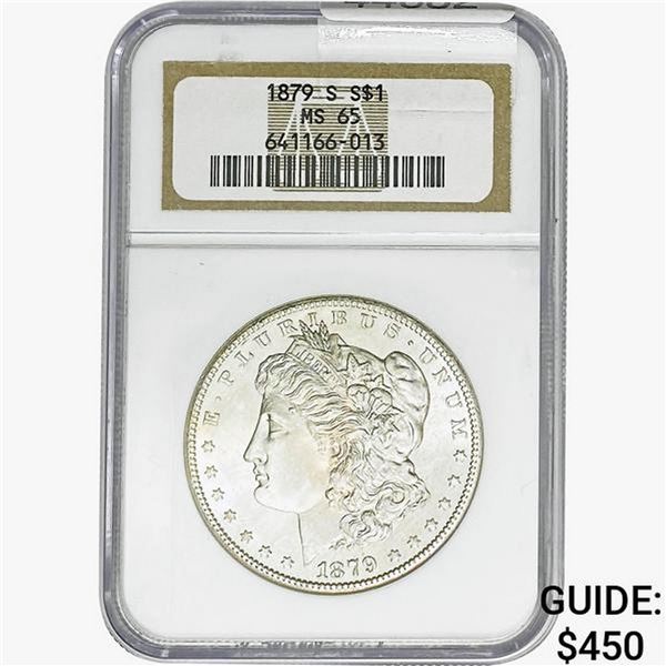 1879-S Morgan Silver Dollar NGC MS65