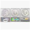Image 2 : [3] 2001-2012 Various 1oz Silver Rounds ANACS MS/PR70 DCAM