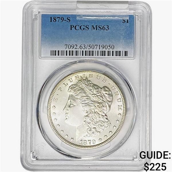 1879-S Morgan Silver Dollar PCGS MS63
