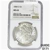 Image 1 : 1884-O Morgan Silver Dollar NGC MS63