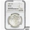 Image 1 : 1884 Morgan Silver Dollar NGC MS64
