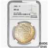 1886 Morgan Silver Dollar NGC MS62
