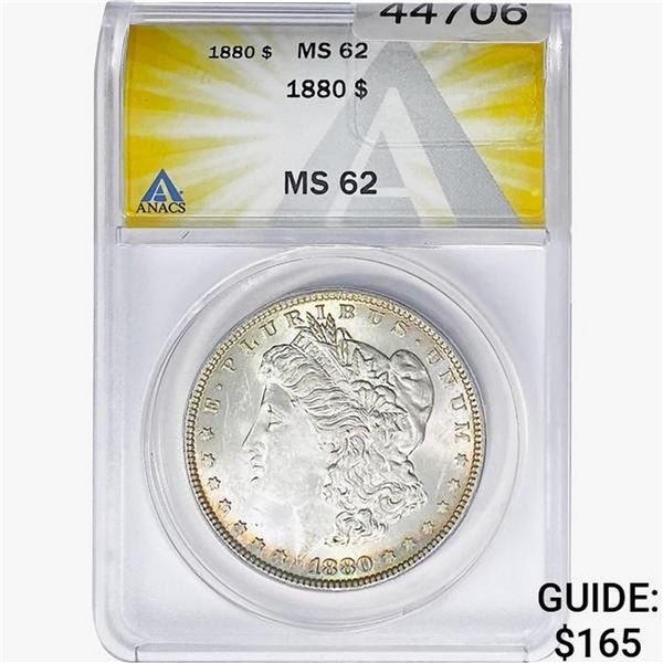 1880 Morgan Silver Dollar ANACS MS64