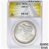 Image 1 : 1880 Morgan Silver Dollar ANACS MS64