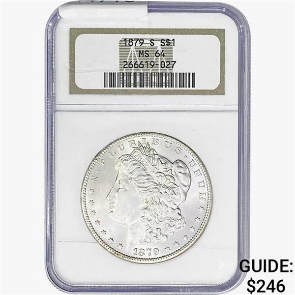 1879-S Morgan Silver Dollar NGC MS64