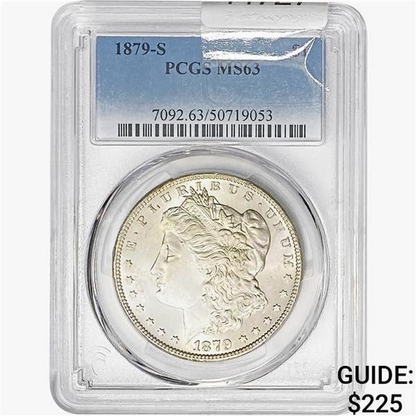 1879-S Morgan Silver Dollar PCGS MS63