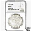 1880-O Morgan Silver Dollar NGC AU58