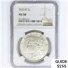 1923-D Silver Peace Dollar NGC AU58