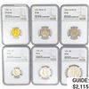 Image 1 : [6] 1942 Varied Coinage Set NGC PF