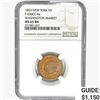 Image 1 : 1863 NY Token F-630CC-4a WA Market NGC MS65 BN
