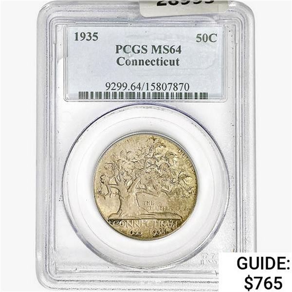1935 Connecticut Half Dollar PCGS MS64
