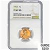Image 1 : 1953 Wheat Cent NGC PF67 RD