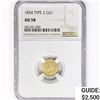 Image 1 : 1854 Rare Gold Dollar NGC AU58