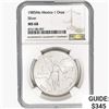 1985Mo 1oz. Silver Mexicanos Onza NGC MS68