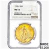 Image 1 : 1928 $20 Gold Double Eagle NGC MS64