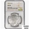 Image 1 : 1923-D Silver Peace Dollar NGC AU58