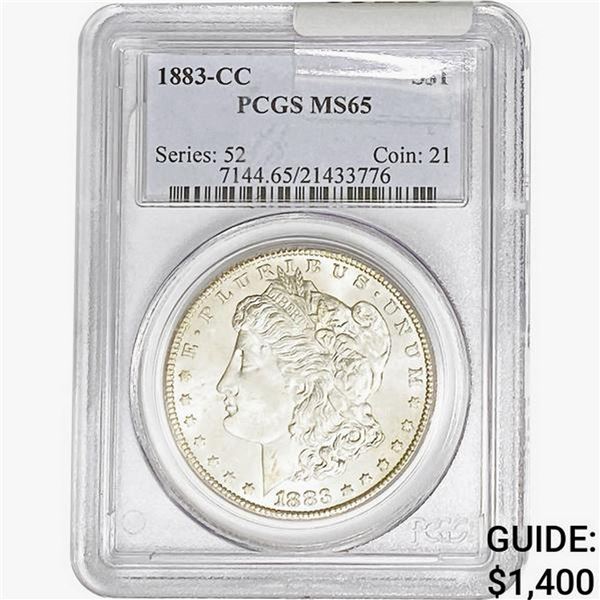 1883-CC Morgan Silver Dollar PCGS MS65