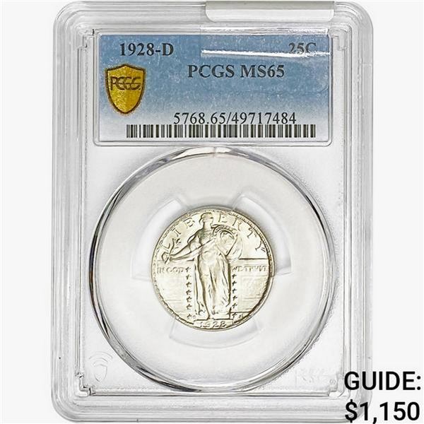 1928-D Standing Liberty Quarter PCGS MS65