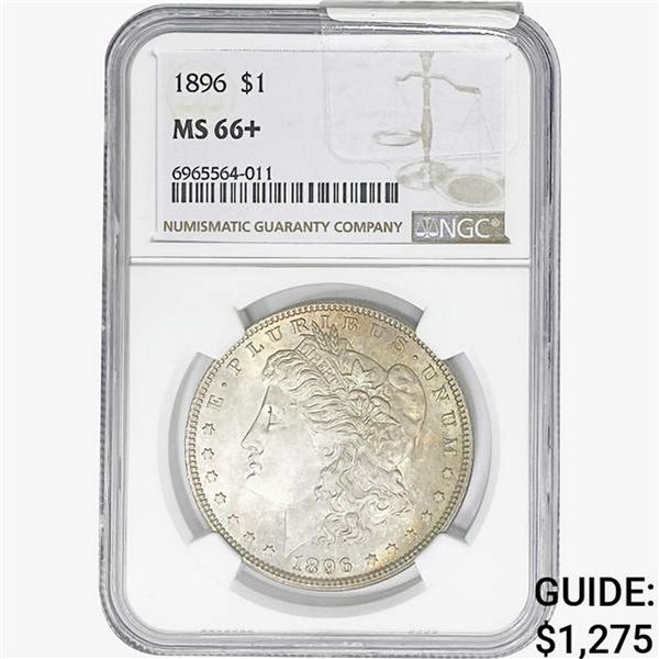 1896 Morgan Silver Dollar NGC MS66+