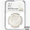 Image 1 : 1887 Morgan Silver Dollar NGC MS63
