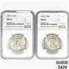 Image 1 : [2]1947-D Walking Liberty Half Dollar NGC MS64