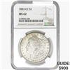 Image 1 : 1883-CC Morgan Silver Dollar NGC MS62