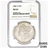 Image 1 : 1881-S Morgan Silver Dollar NGC MS63