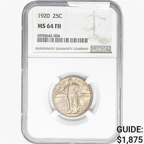 1920 Standing Liberty Quarter NGC MS64 FH