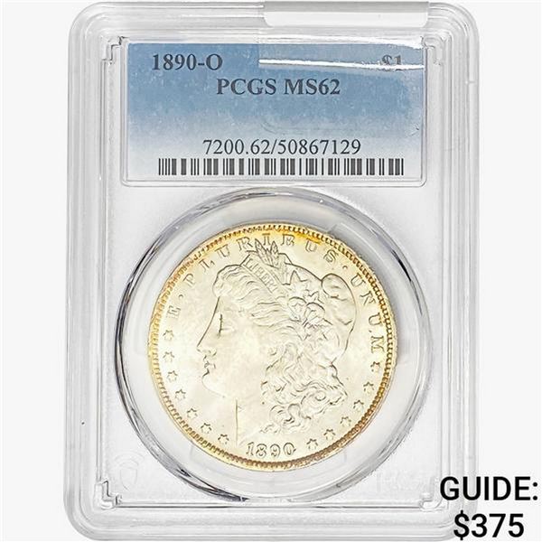 1890-O Morgan Silver Dollar PCGS MS62