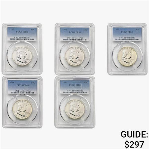 [5]1960 Franklin Half Dollar PCGS PR66
