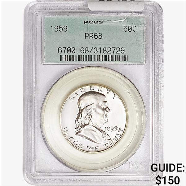 1959 Franklin Half Dollar PCGS PR68