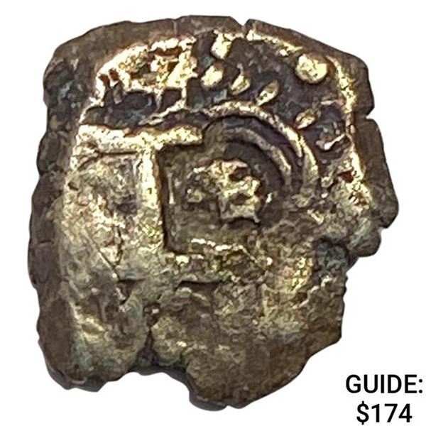 Spanish Empire 16th-17th Century 1 Reales Silver Cob NEARLY UNCIRCULATED