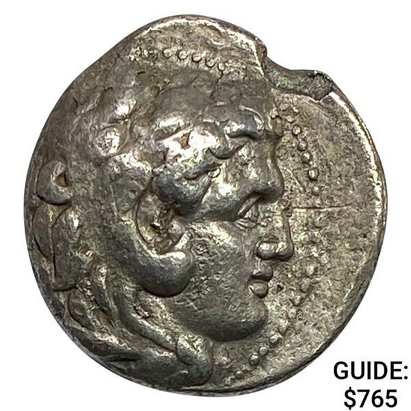 Macedon Silver Tertradrachm Alexander III 336-323 BC NEARLY UNCIRCULATED