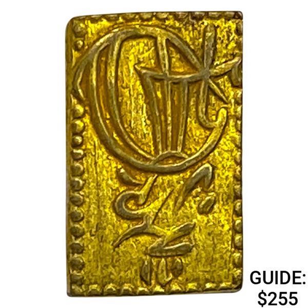 Meiji Era Japan c. 1868 Gold 2 Bu NEARLY UNCIRCULATED