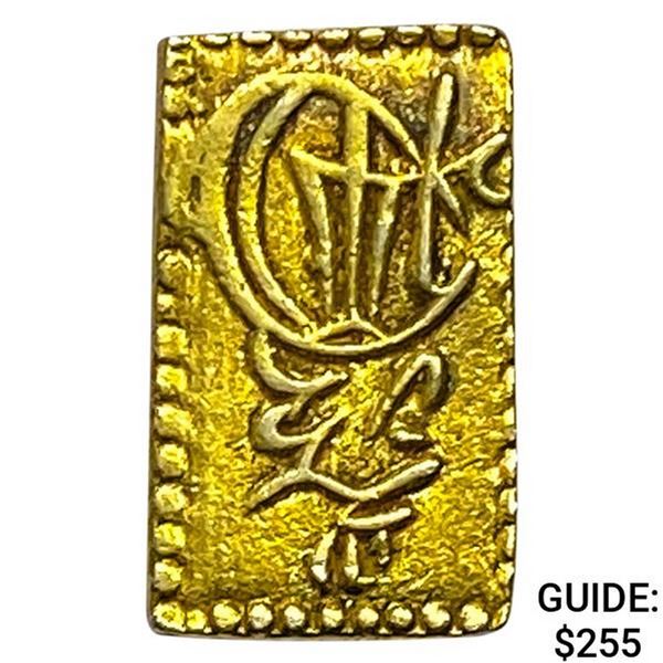 Meiji Era Japan c. 1868 Gold 2 Bu NEARLY UNCIRCULATED