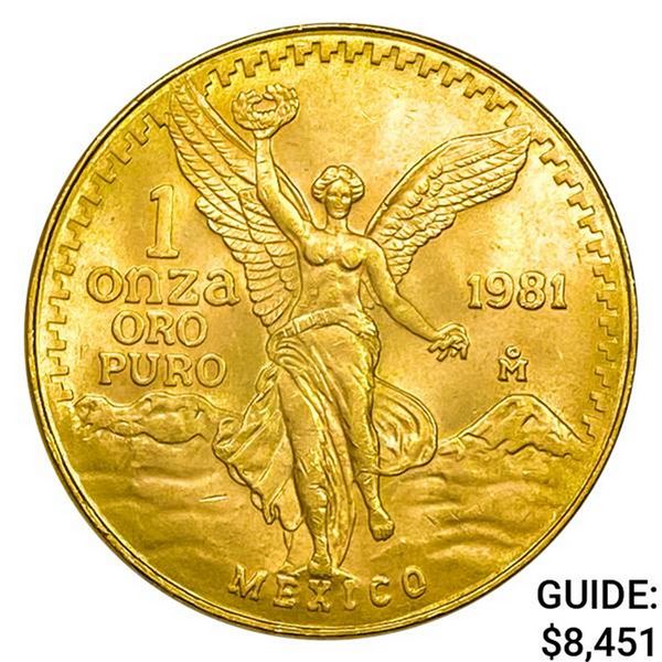 1981 Mexico Gold Libertad 1oz Troy GEM BU