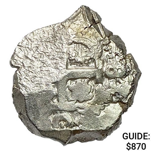 1754-C Ferdinand VII Bolivia Silver 8 Reales Cob CHOICE AU