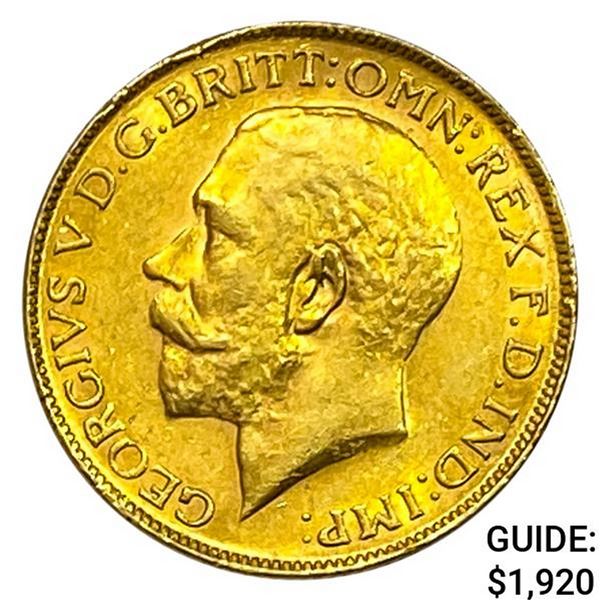 1927 S. Africa Gold Sovereign .2355oz GEM BU