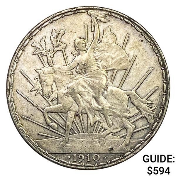1910Mo Mexico Silver Caballito Peso CLOSELY UNCIRCULATED