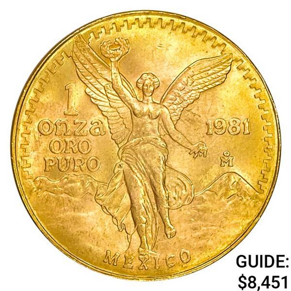 1981 Mexico Gold Libertad 1oz Troy GEM BU